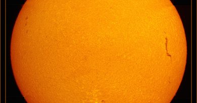 Imagen del Sol tomada el 11 de junio de 2017 en H-alfa