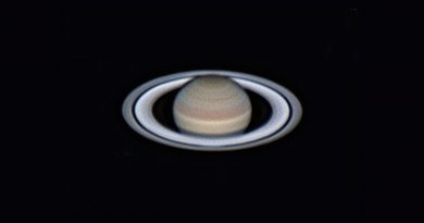 Imagen de Saturno tomada el 23 de junio de 2017