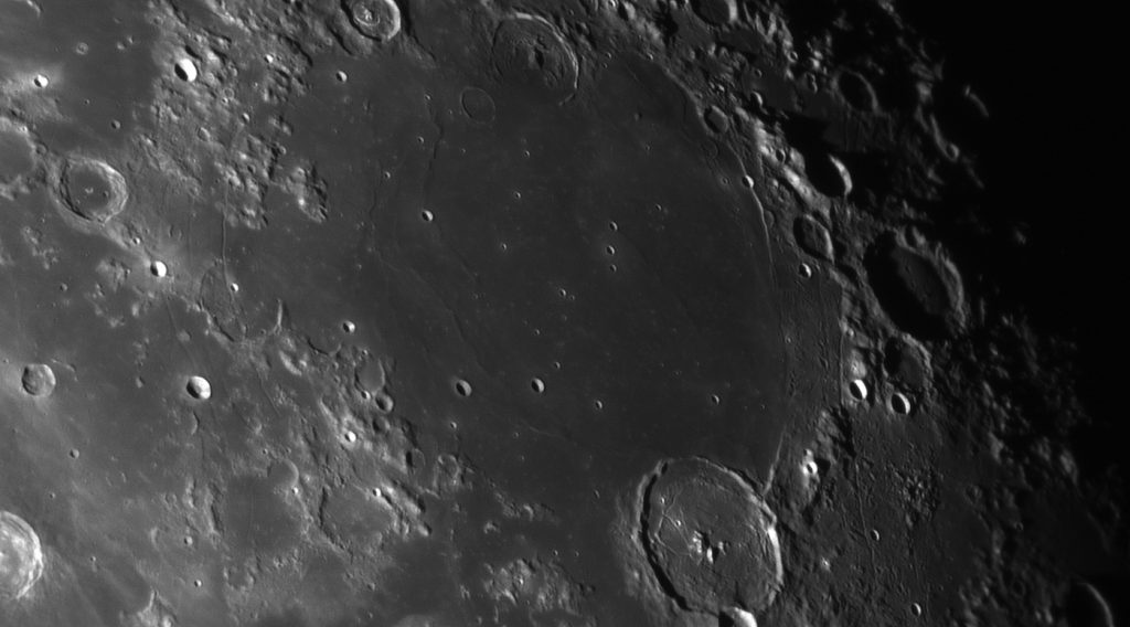 Imagen del Mare Humorum (Mar de la Humedad)