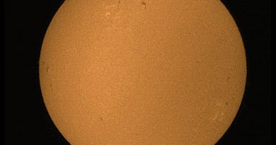 Imagen del Sol tomada el 30 de junio de 2017