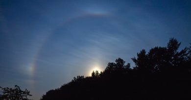 Halo solar desde Herzogswalde, Alemania
