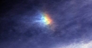 Imagen de un parhelio captado desde Venegono Inferiore, Italia