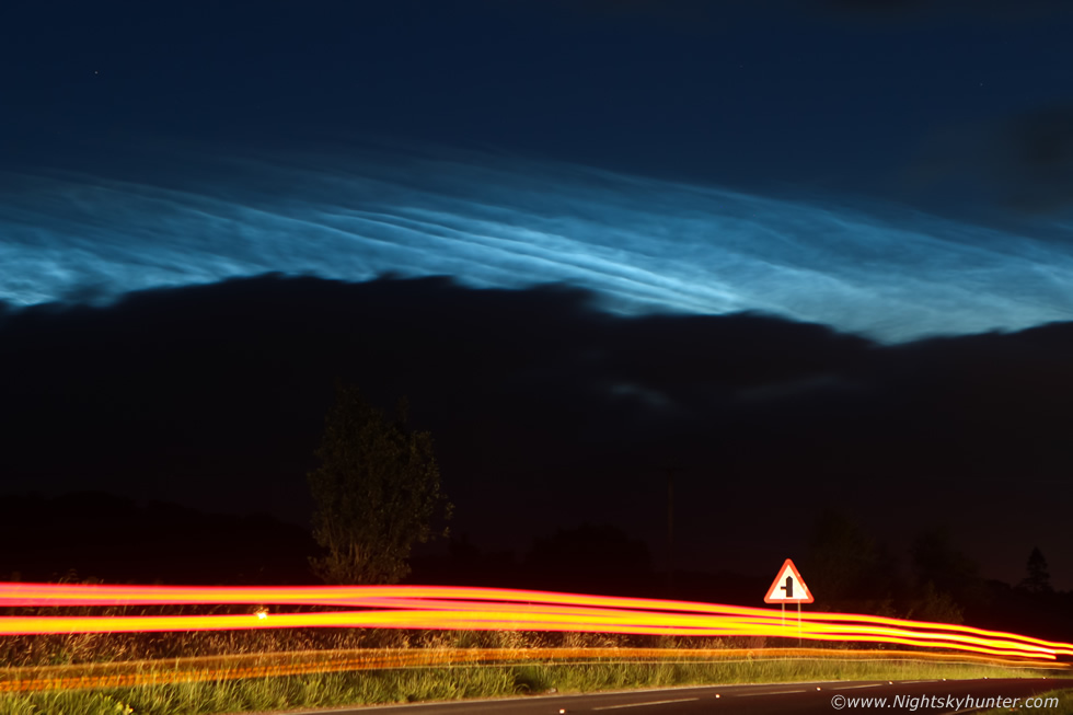 Nubes noctilucentes desde Irlanda del Norte
