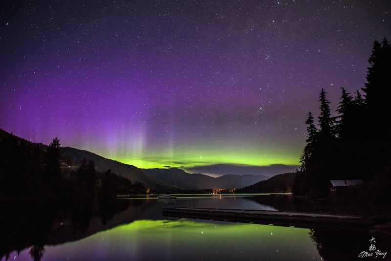 Auroras boreales desde Whistler, Canadá