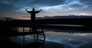 Nubes noctilucentes desde Kemiönsaari, Finlandia