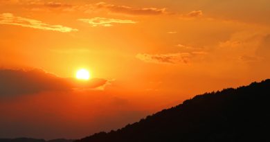 La puesta de Sol desde el Montseny, Barcelona