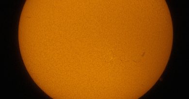 Fotografía del Sol tomada el 28 de julio de 2017