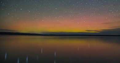 Auroras boreales desde Wyoming, Estados Unidos