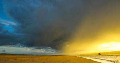 El atardecer desde Irlanda del Norte