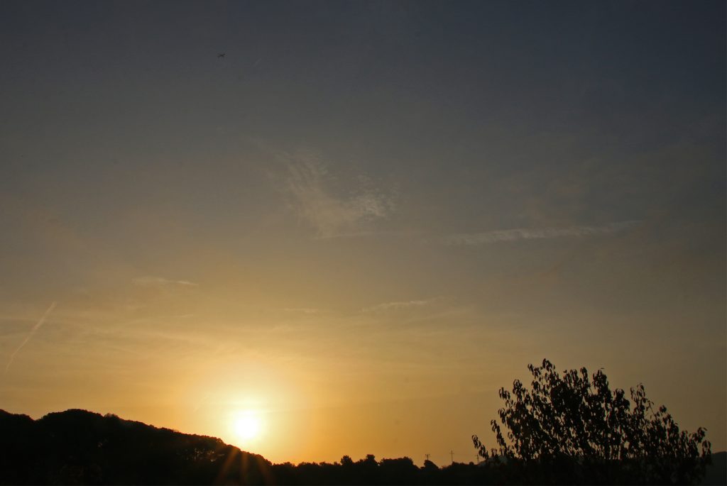 La salida del Sol desde Arenys de Munt, Barcelona