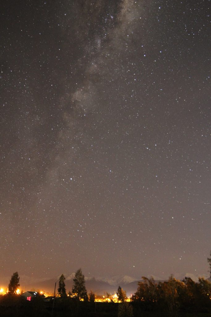 La Vía Láctea desde San Felipe, Chile