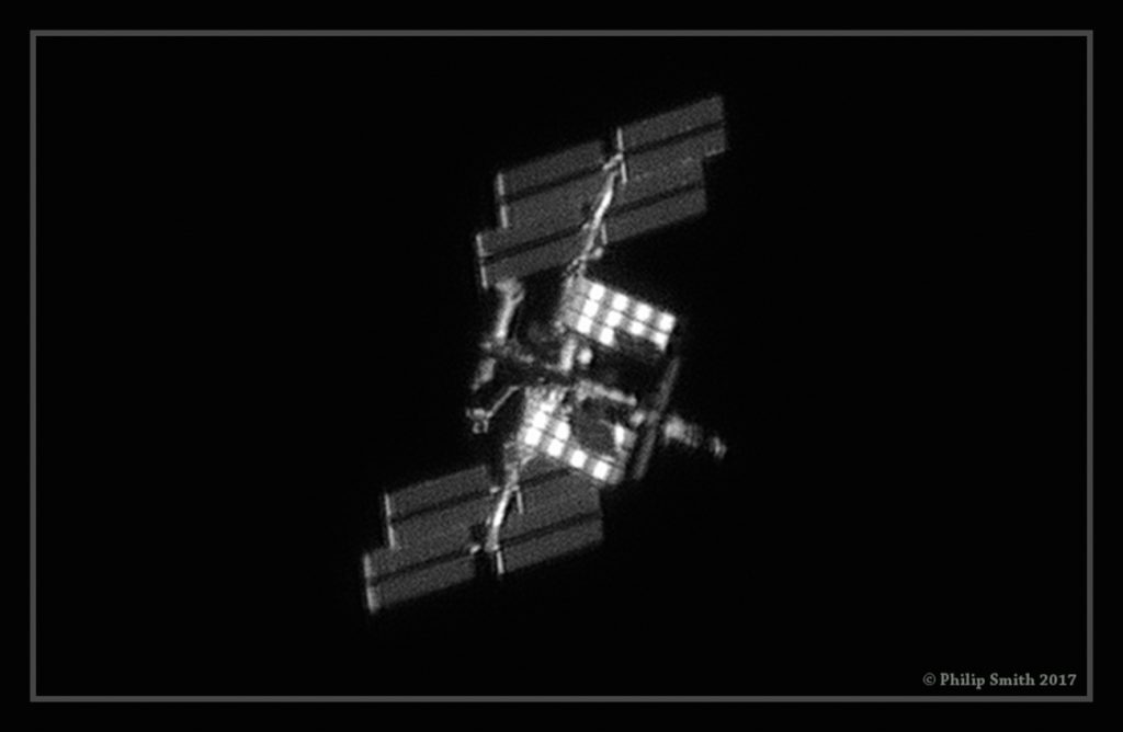 Fotografía de la Estación Espacial Internacional tomada el 9 de agosto