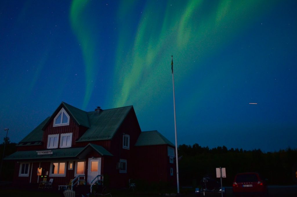 Auroras boreales desde Norrbotten, Suecia