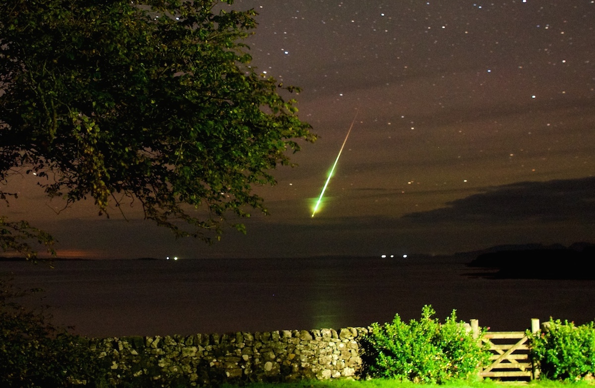 Foto de un bólido desde la isla de Mull, Escocia