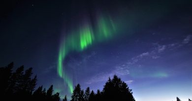 Auroras boreales desde Salla, Finlandia