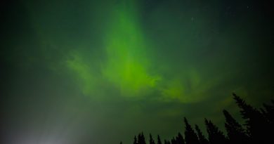 Auroras desde la provincia de Alberta, Canadá