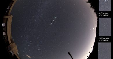 Imagen de un meteoro desde Tucson, Arizona