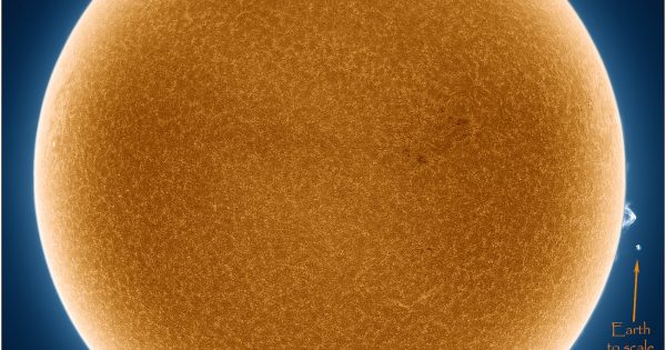 Imagen del Sol tomada el 10 de septiembre de 2017