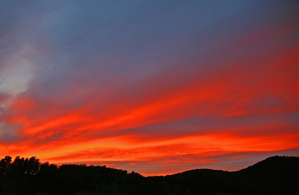 Fotografía del atardecer en Arenys de Munt, Barcelona