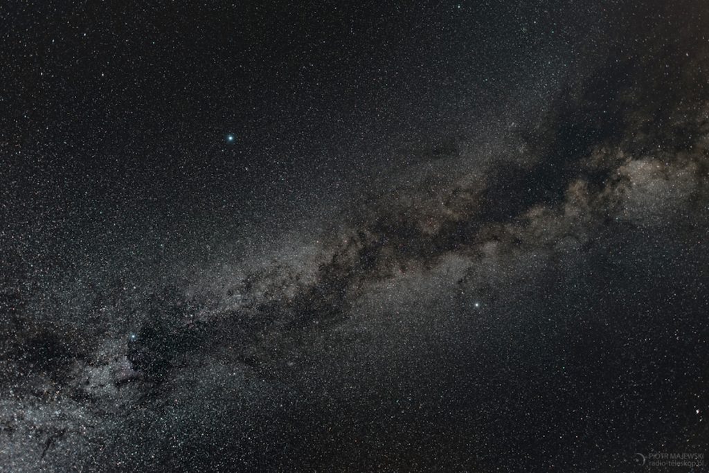 La Vía Láctea desde Grodztwo, Polonia