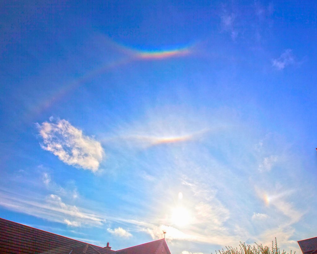 Un arco tangente superior y un arco circuncenital