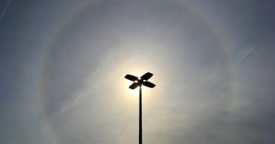 Halo solar desde Pennsylvania, Estados Unidos