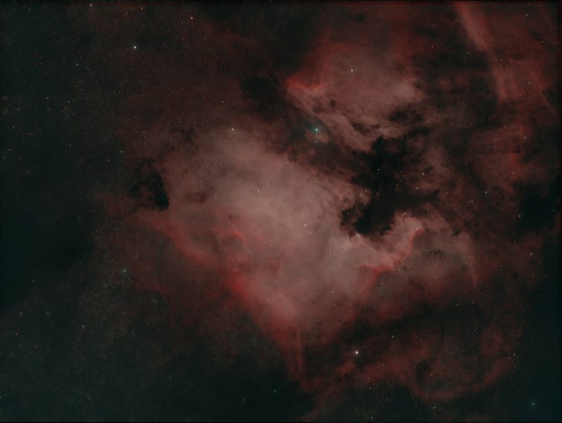 Imagen de las Nebulosas Norteamérica y Pelícano