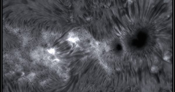 Imagen de la región activa 2674 (H-alfa)