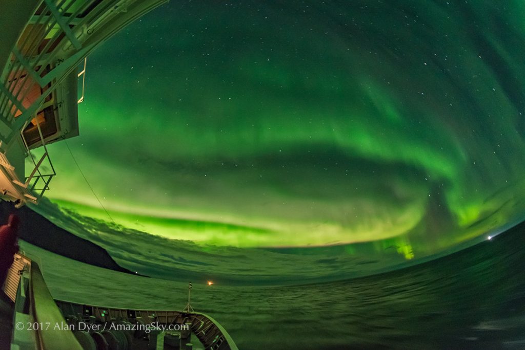 Auroras sobre el Mar de Barents (Noruega)