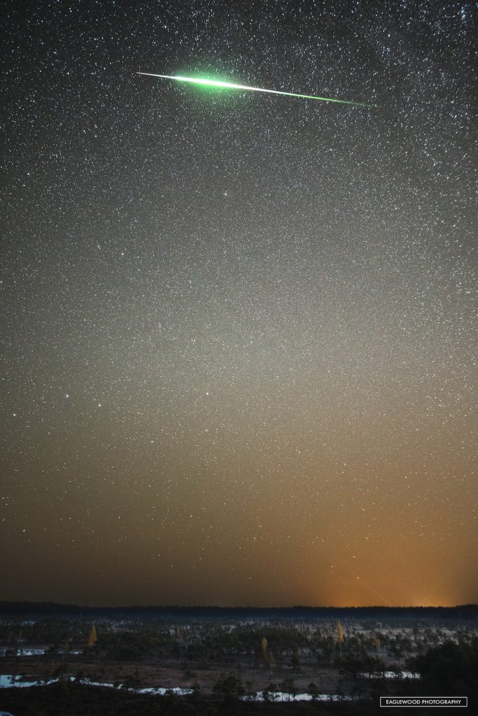 Fotografía de un bólido desde Riga, Letonia