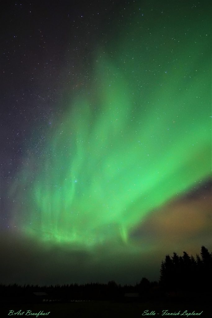 Auroras boreales desde Salla, Finlandia