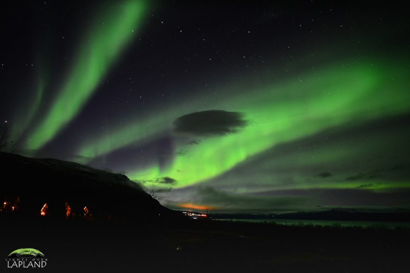 Auroras boreales desde el norte de Suecia