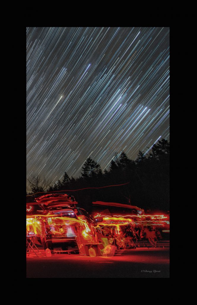 Imagen de rastro de estrellas desde el estado de Nueva York