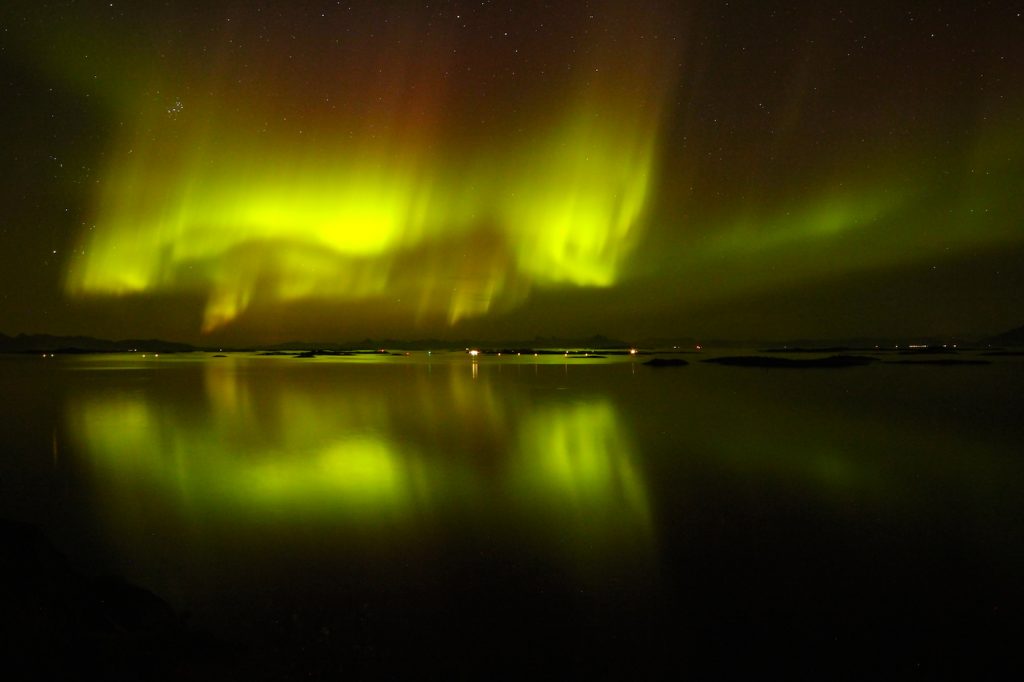 Auroras boreales desde Digermulen, Noruega