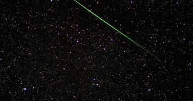 Imagen de un meteoro desde Texas, Estados Unidos