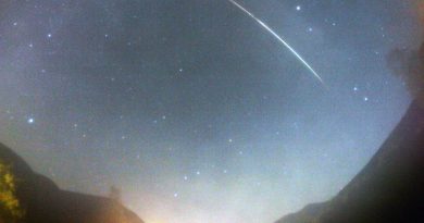 Imagen de un bólido desde Ørsta, Noruega