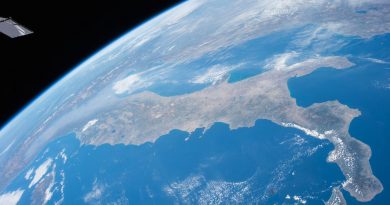 Imagen de Italia desde la Estación Espacial Internacional