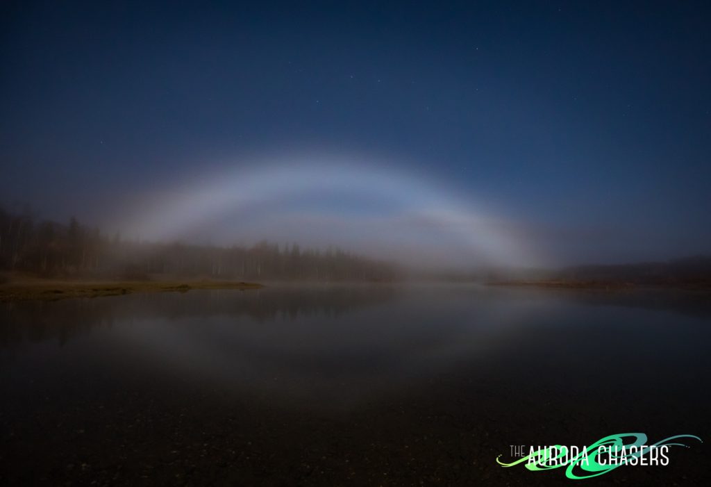 Arco de niebla desde Fairbanks, Alaska