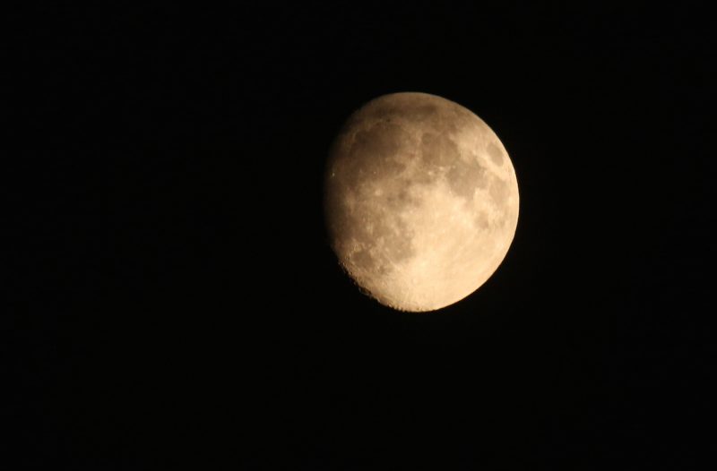 La Luna desde Arenys de Munt, Barcelona