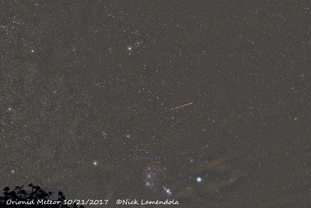 Una oriónida desde Nueva York, Estados Unidos