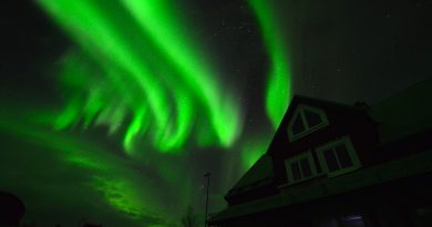 Auroras boreales desde Norrbotten, Suecia