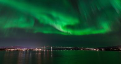 Auroras boreales desde Tromsø, Noruega