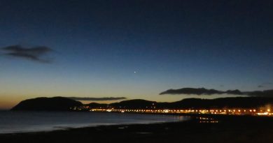Venus al amanecer en Llanduno, Gales