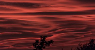 El atardecer desde Chiuduno, Italia