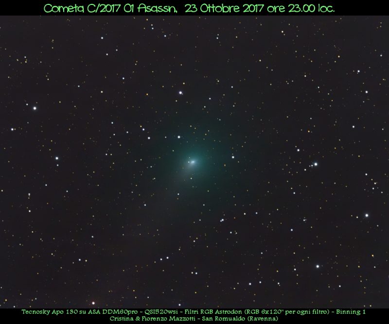 Imagen del Cometa C/2017 O1 ASSASN1