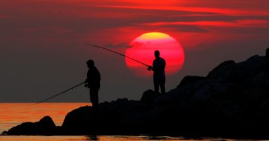 La puesta de Sol desde Silivri, Estambul (Turquía)