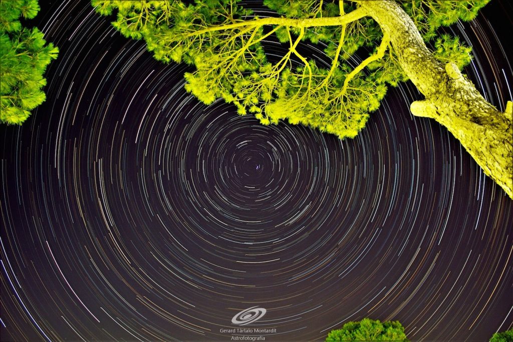 Rastro de estrellas desde Pals, Girona (España)