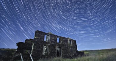 Rastro de estrellas desde Londonderry, Irlanda del Norte