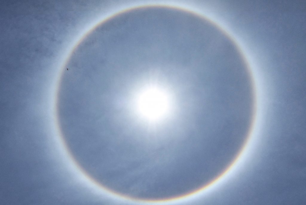 Halo solar desde Mutare, Zimbabue