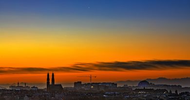 Venus y Júpiter al amanecer en Estocolmo, Suecia